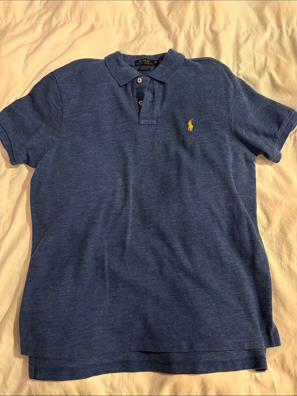 Polo by Ralph Lauren Blue Short-Sleeve Cotton Polo Shirt XL